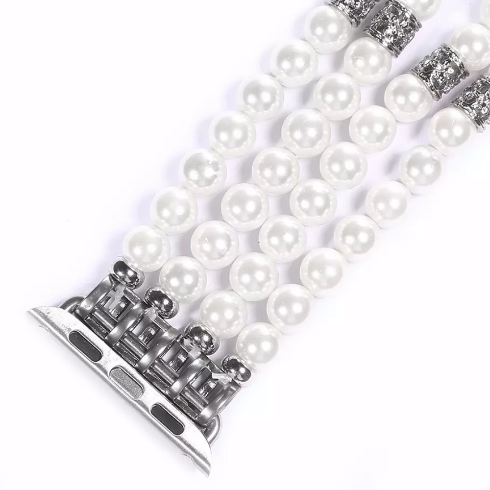 Faux Pearl Bracelet Band for Apple Watch - Picture 6 of 7